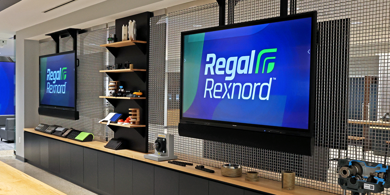 a large screen on a wall